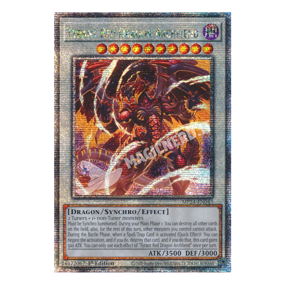 Arcidemone Drago Rosso Tiranno quarter century
