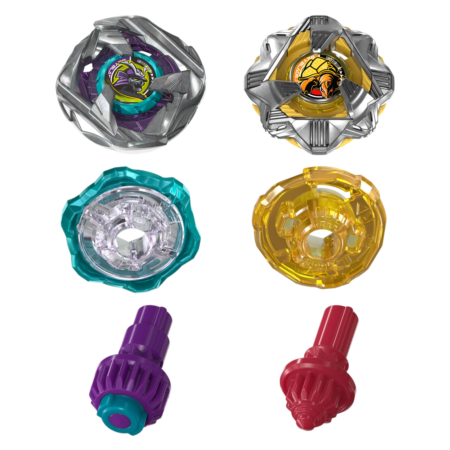 Beyblade X Calibur Samurai 6-70M & Obsidian Shell 3-85S - Dual Pack