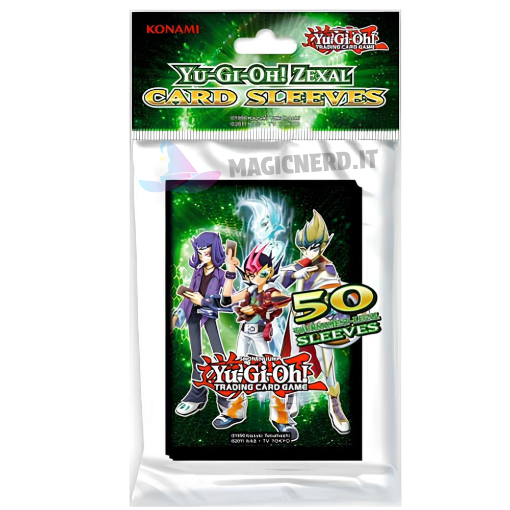 Konami Yu Gi Oh! ZEXAL Card Sleeves Yuma, Astral, Shark & Kite (50 Bustine)