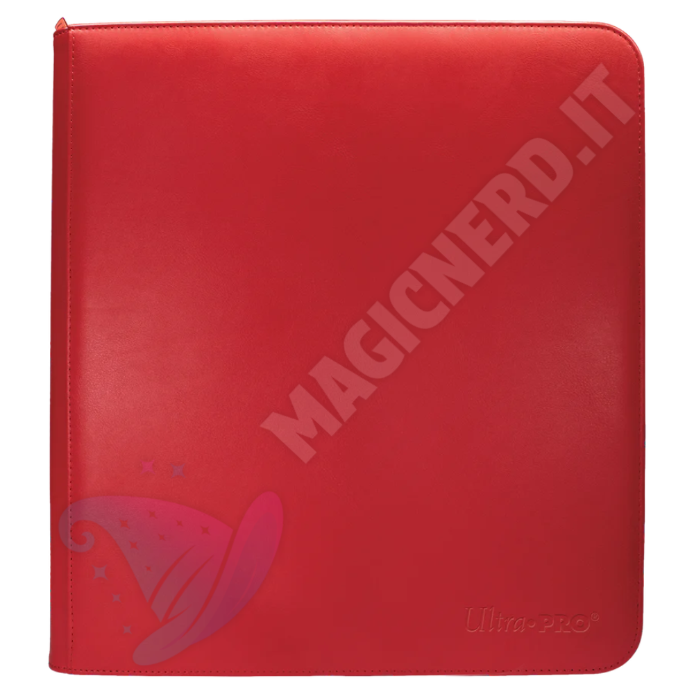 Album 12 Tasche Con Zip - Zippered PRO-Binder - Red - Ultra-PRO