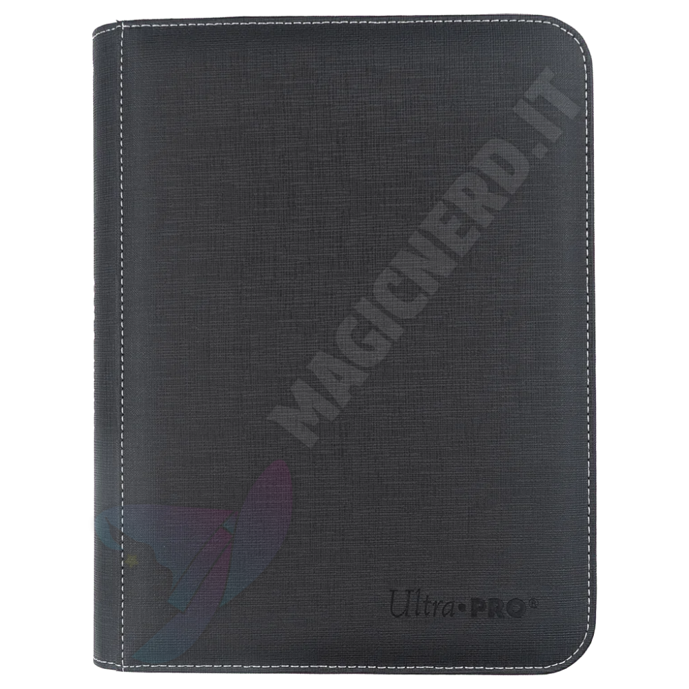 Album 4 Tasche Con Zip Premium Toploader Ultra Pro Nero
