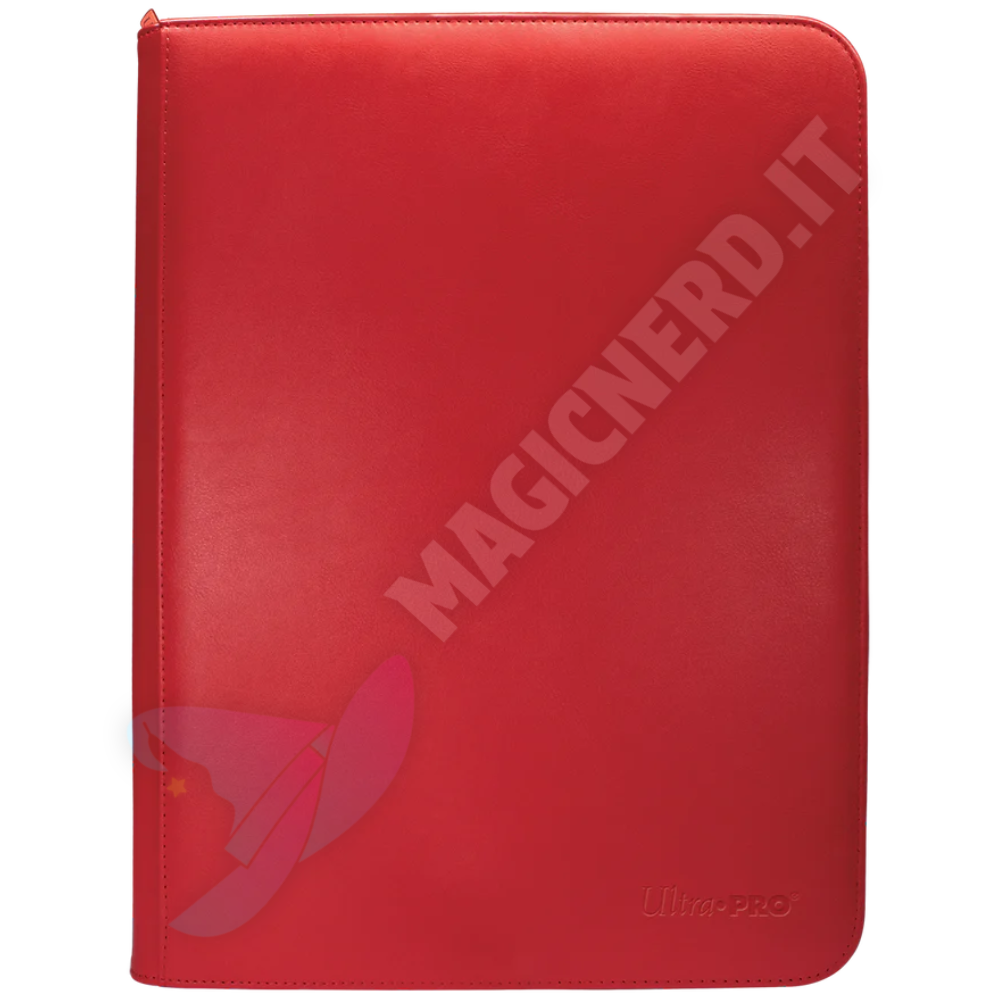 Album 9 Tasche Con Zip PRO-Binder Red Vivid Ultra-PRO