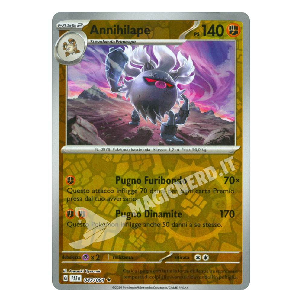 047/091 Annihilape Rara Reverse PAF