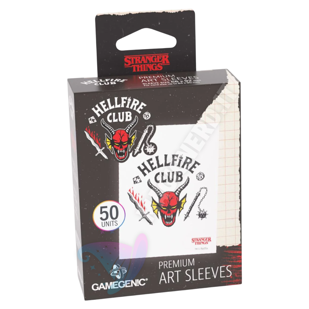 stranger things card sleeves Art Sleeves Hellfire Club Stranger Things (50 Bustine) Standard