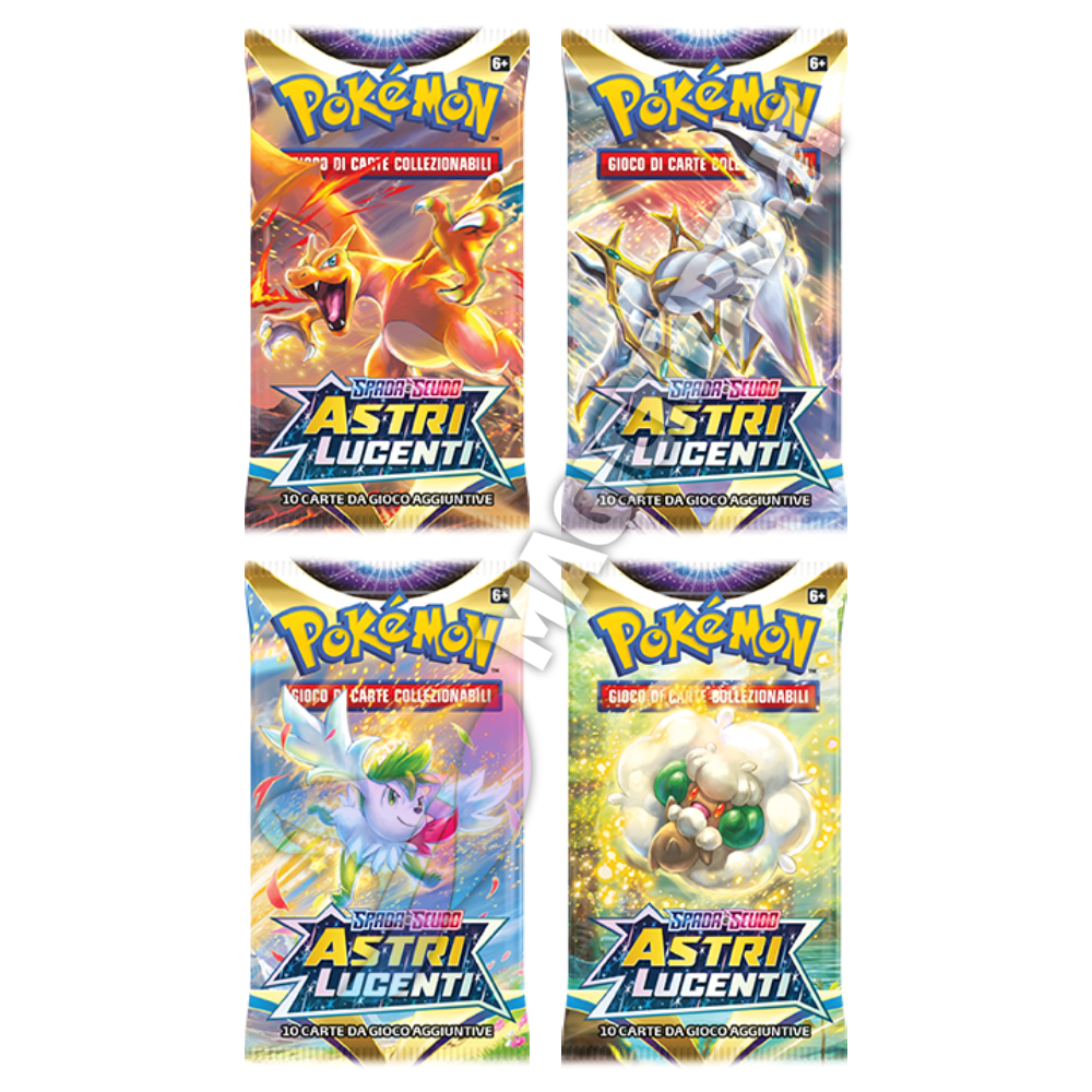 Spada e Scudo Astri Lucenti 4 Buste Set Artwork (ITA)