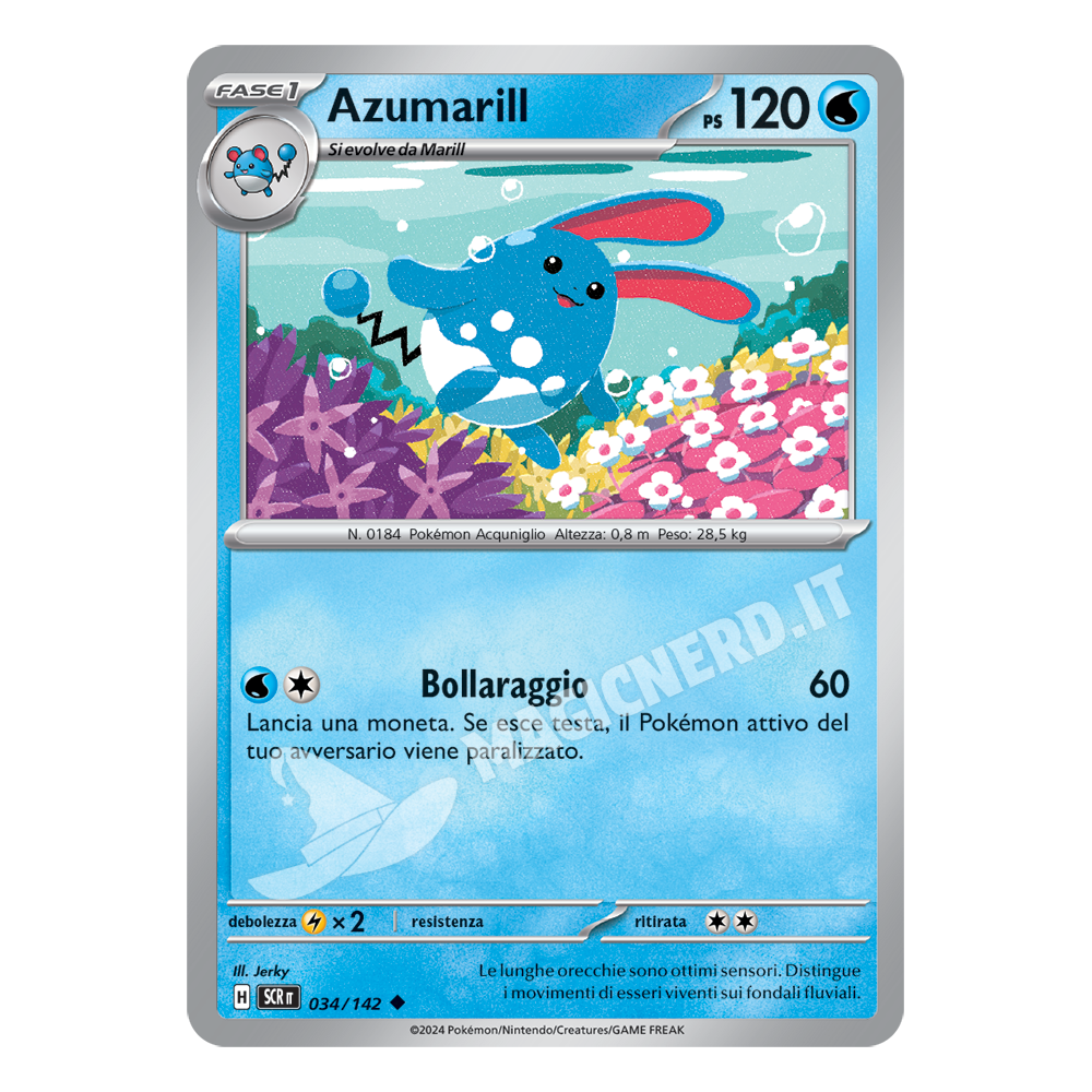 Azumarill Non Comune SCR 034 (ITA)