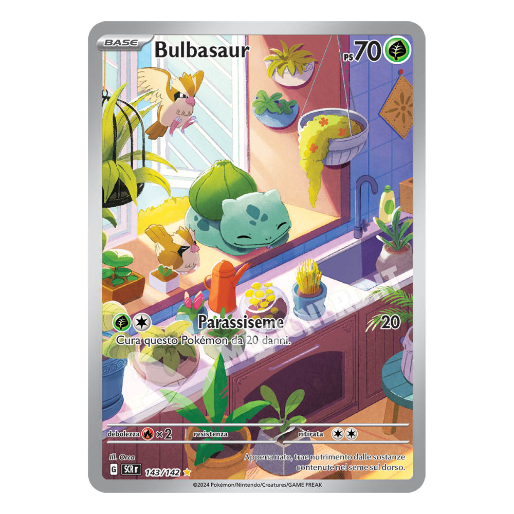 Bulbasaur Illustrazione Rara SCR 143 (ITA)