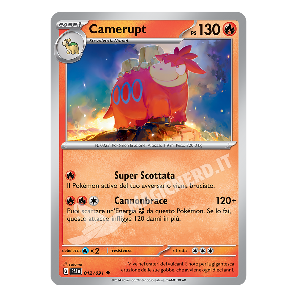 Camerupt Non Comune PAF 012