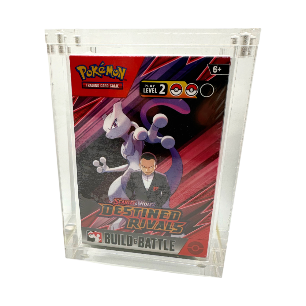Case in Plexiglas Per Bundle 6 Bustine Pokemon Con Chiusura Magnetica - Cards Collection