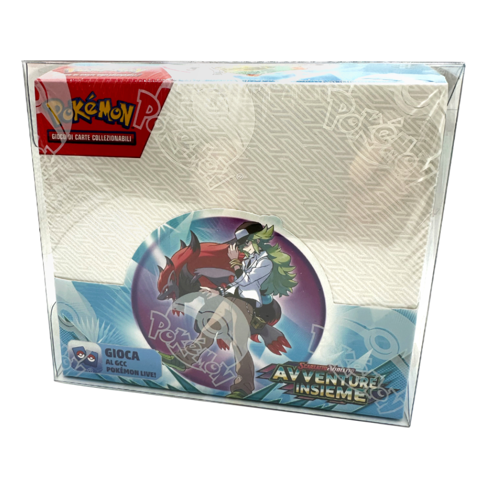 Case Protettivo Trasparente in PVC per Box/Display 36 Buste Pokémon - 1 Pezzo