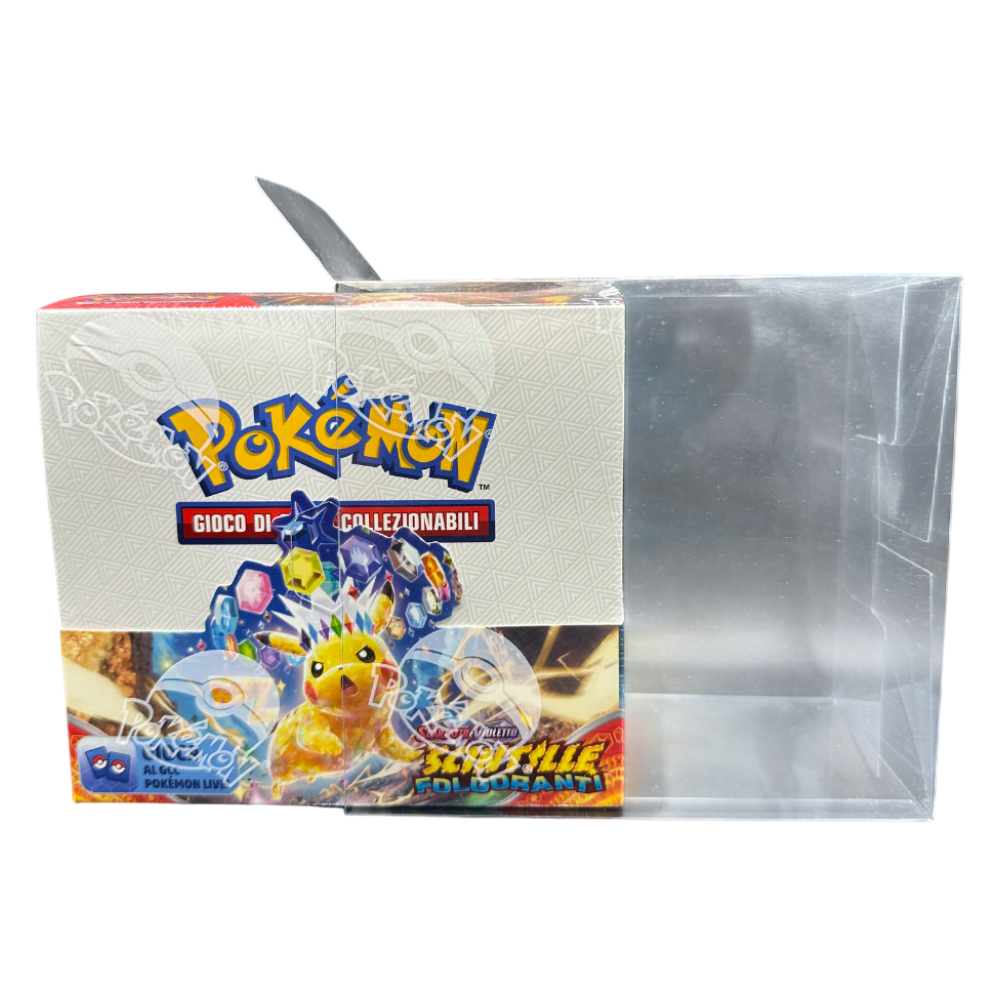 Case Protettivo Trasparente in PVC per Box/Display 36 Buste Pokémon - 1 Pezzo