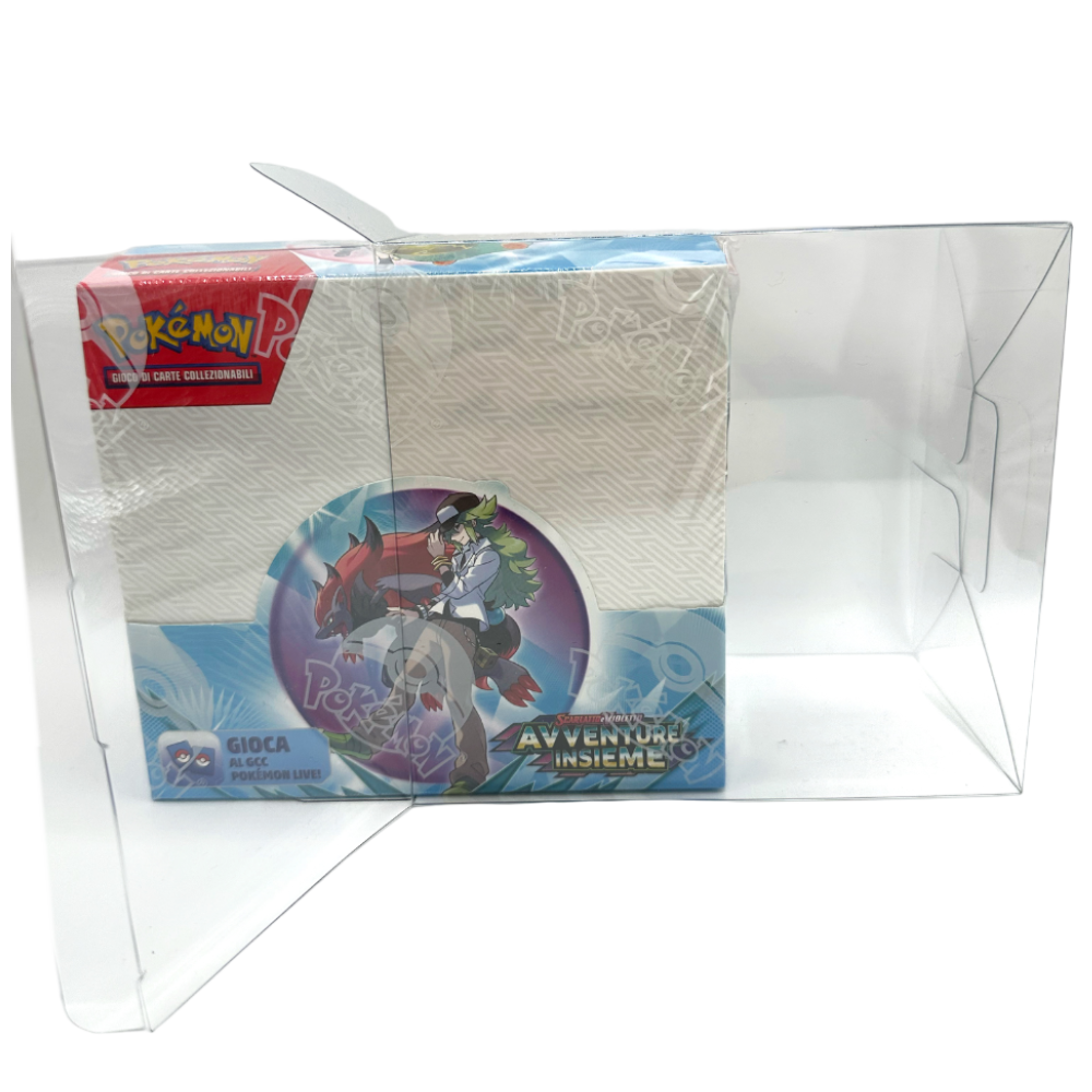 Case Protettivo Trasparente in PVC per Box/Display 36 Buste Pokémon - 1 Pezzo