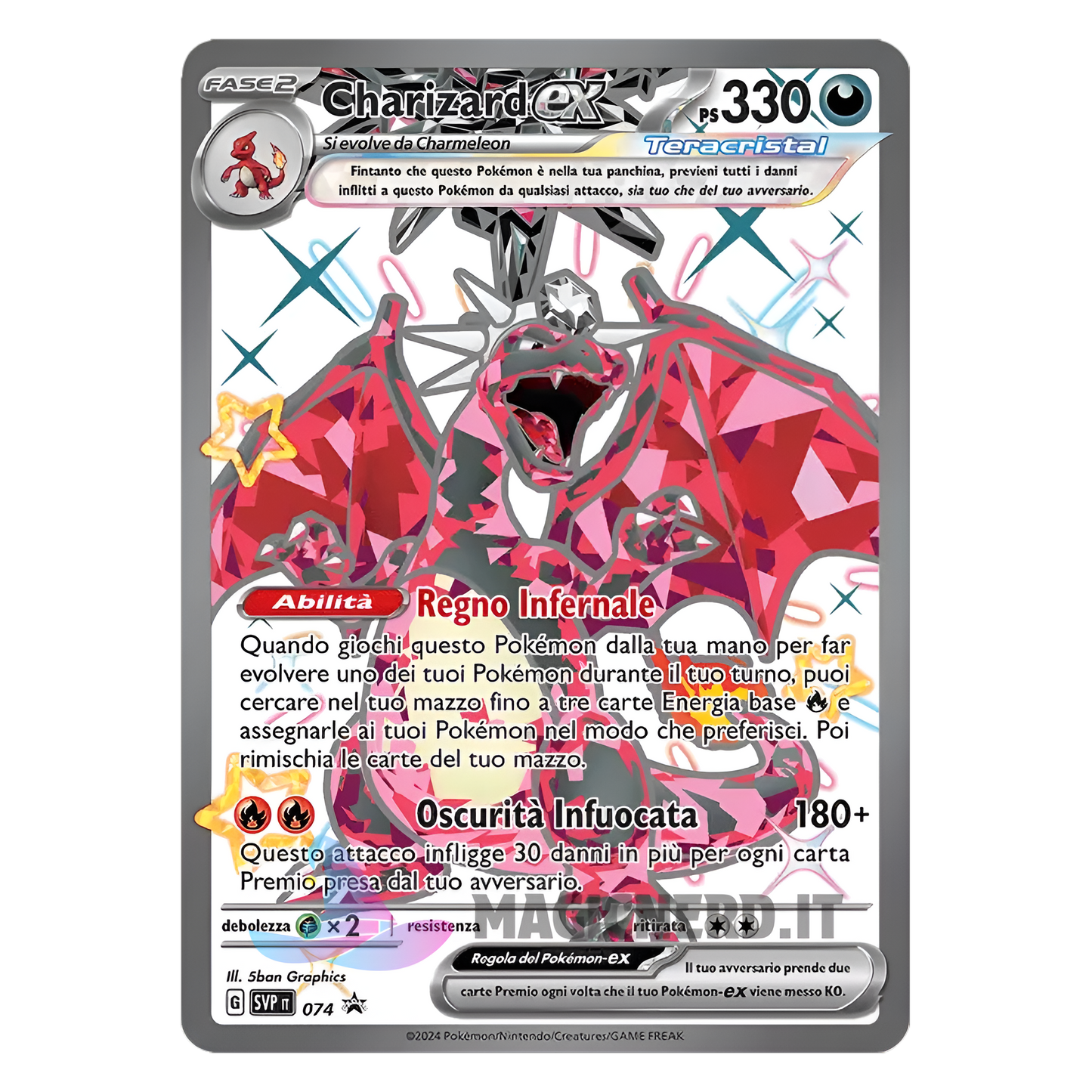 carta promo charizard ex 074
