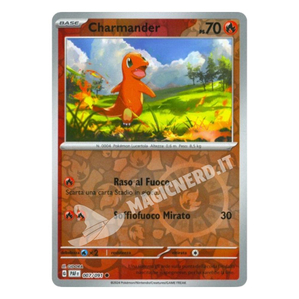 Charmander Comune Reverse PAF 007