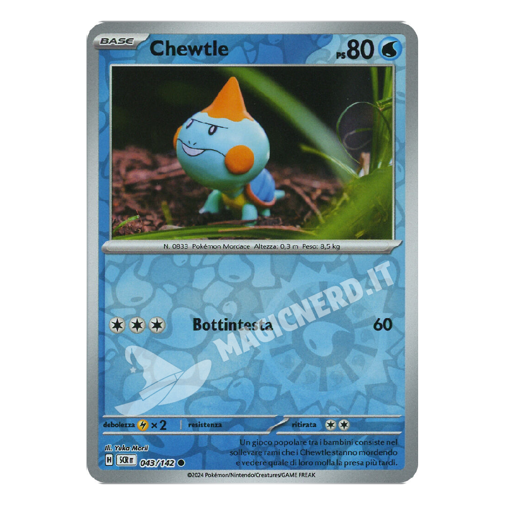 Chewtle Comune Reverse SCR 043 (ITA)
