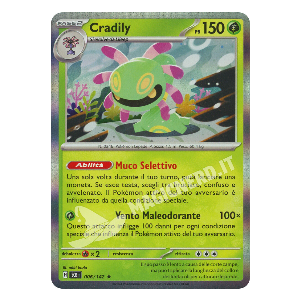 006-142 Cradily Holo - Corona Astrale (ITA)