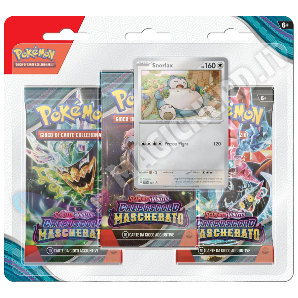 Crepuscolo Mascherato - Blister 3 Bustine Snorlax (ITA)