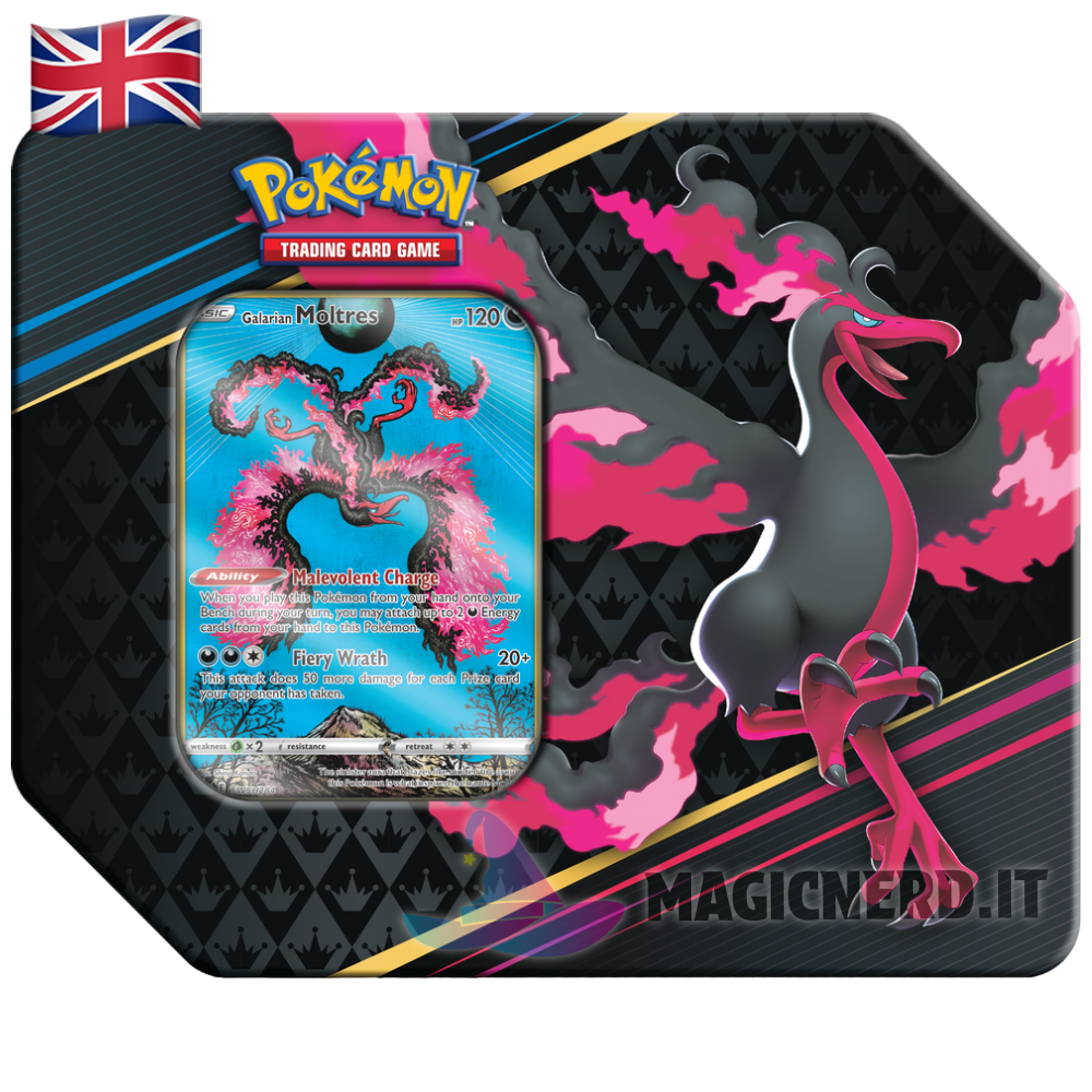 Crown Zenit Tin Galarian Moltres U.S. Version (ENG)