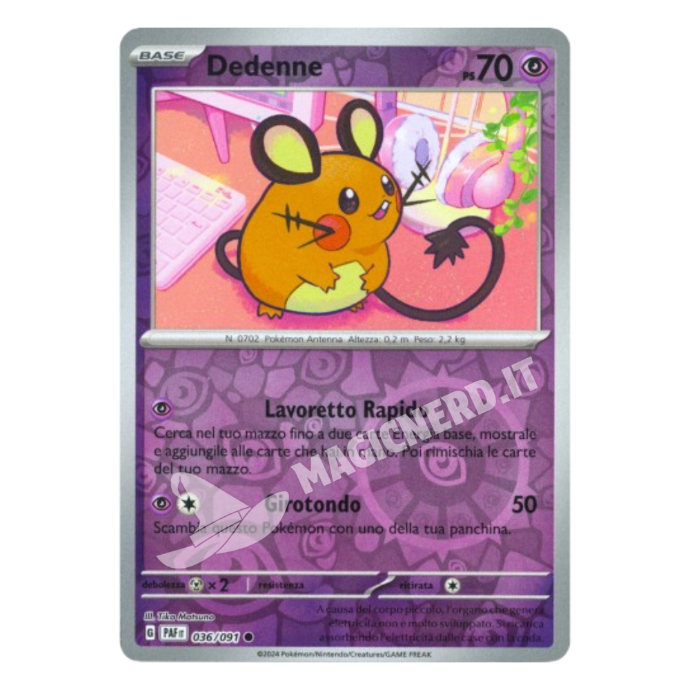 Dedenne Comune Reverse PAF 036