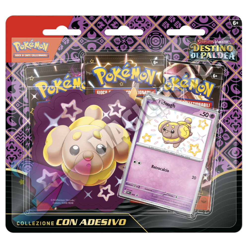 Destino di Paldea - Blister 3 Bustine Con Adesivo Fidough (ITA)