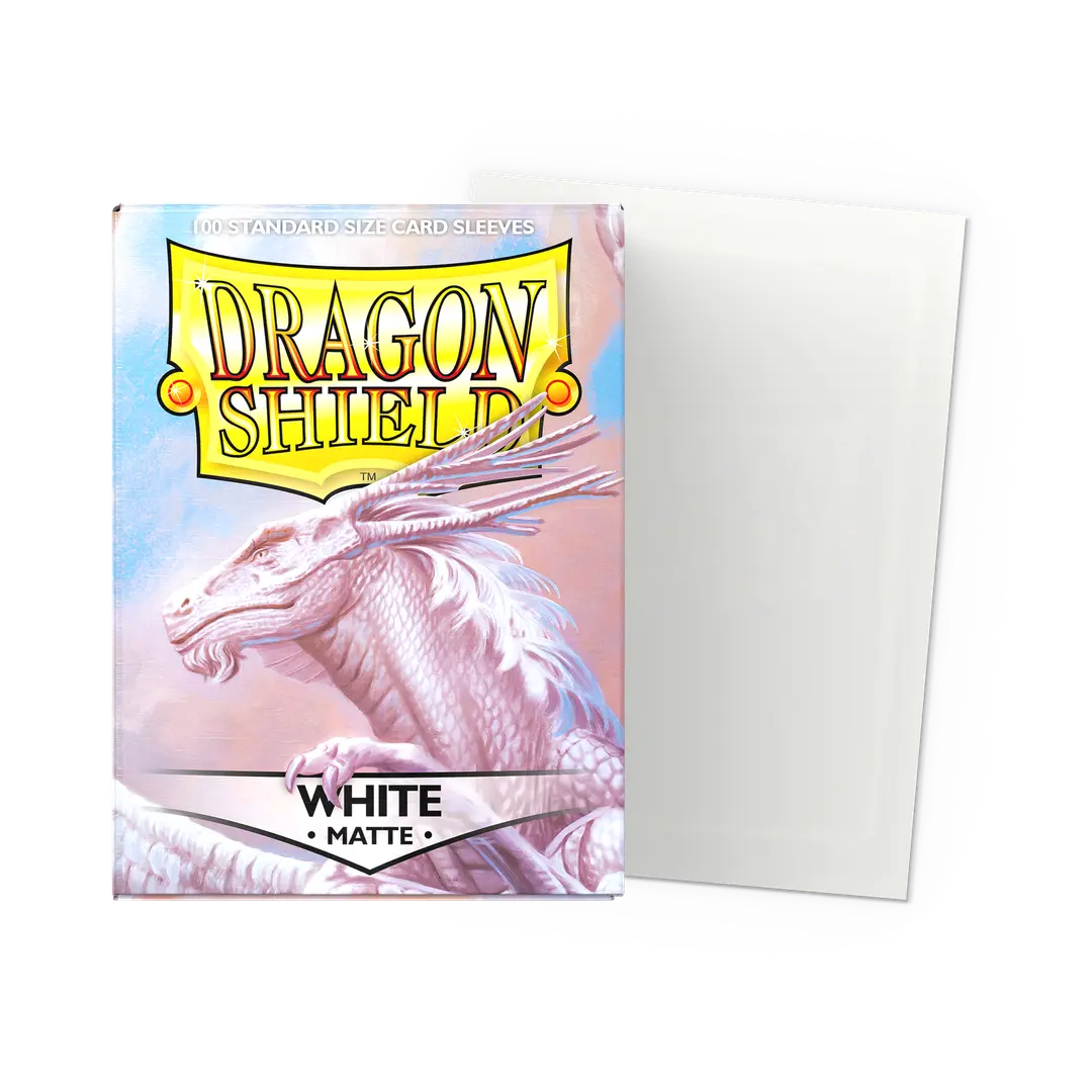 Standard - Matte White (100 Bustine) - Dragon Shield