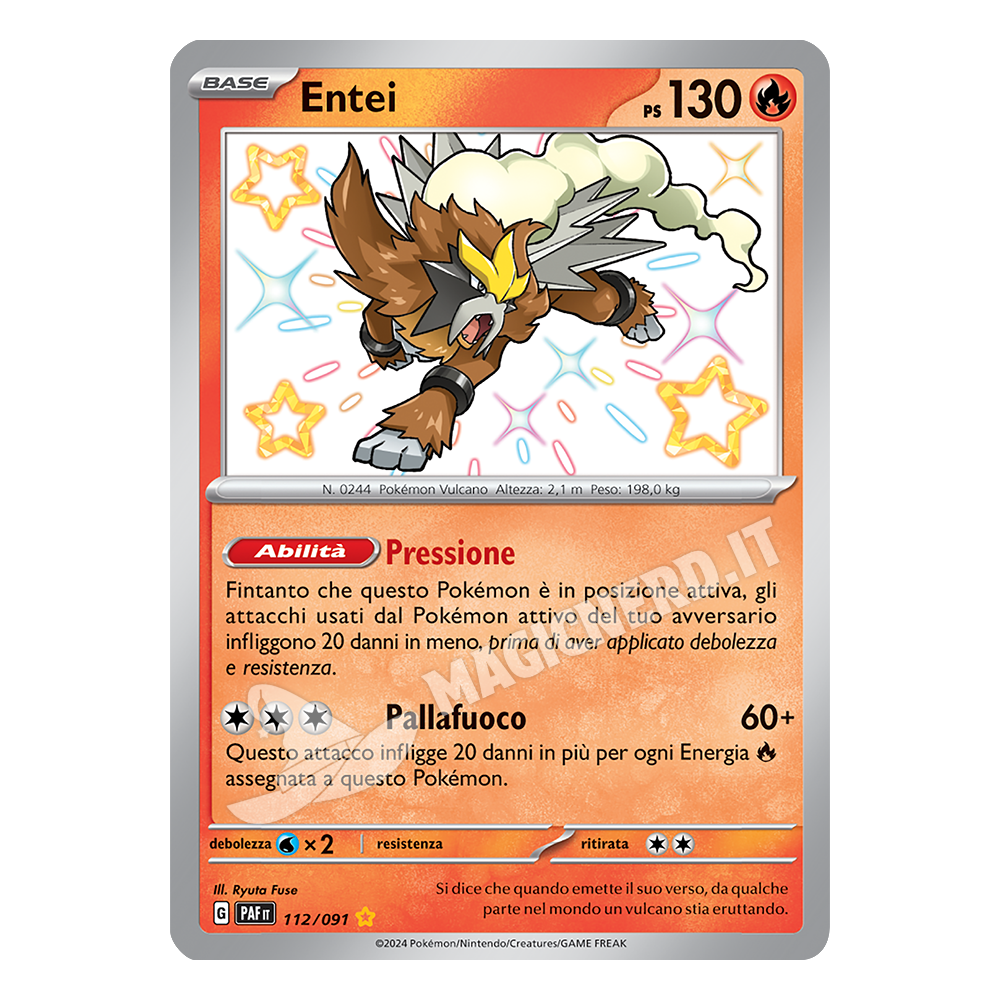112/091 Entei Shiny PAF