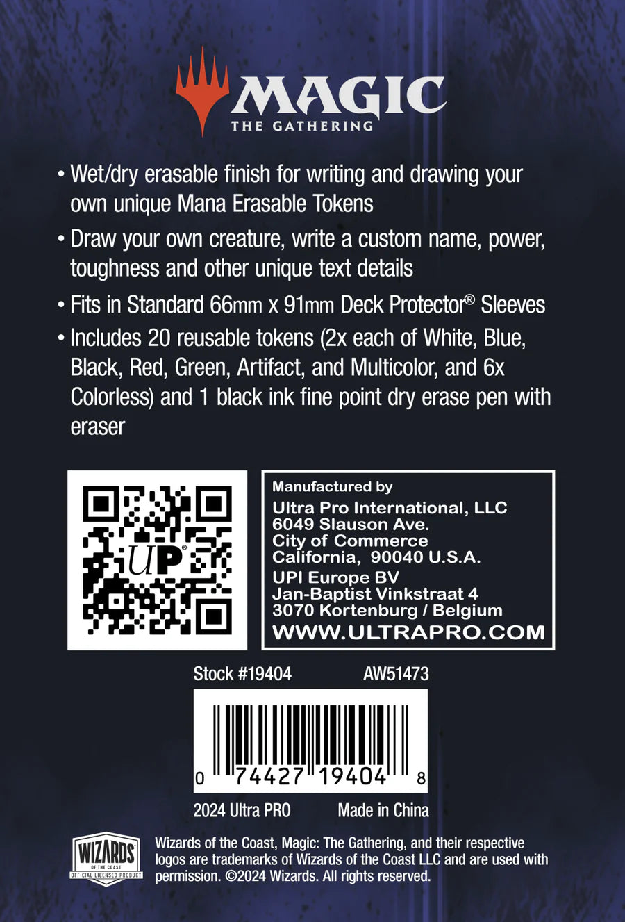 Magic: The Gathering – Erasable Tokens Ultra Pro | Token cancellabili MTG