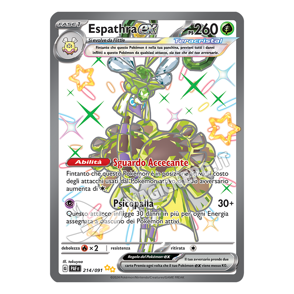 214/091 Espathra ex Teracristal Full Art Ultrarara Shiny PAF