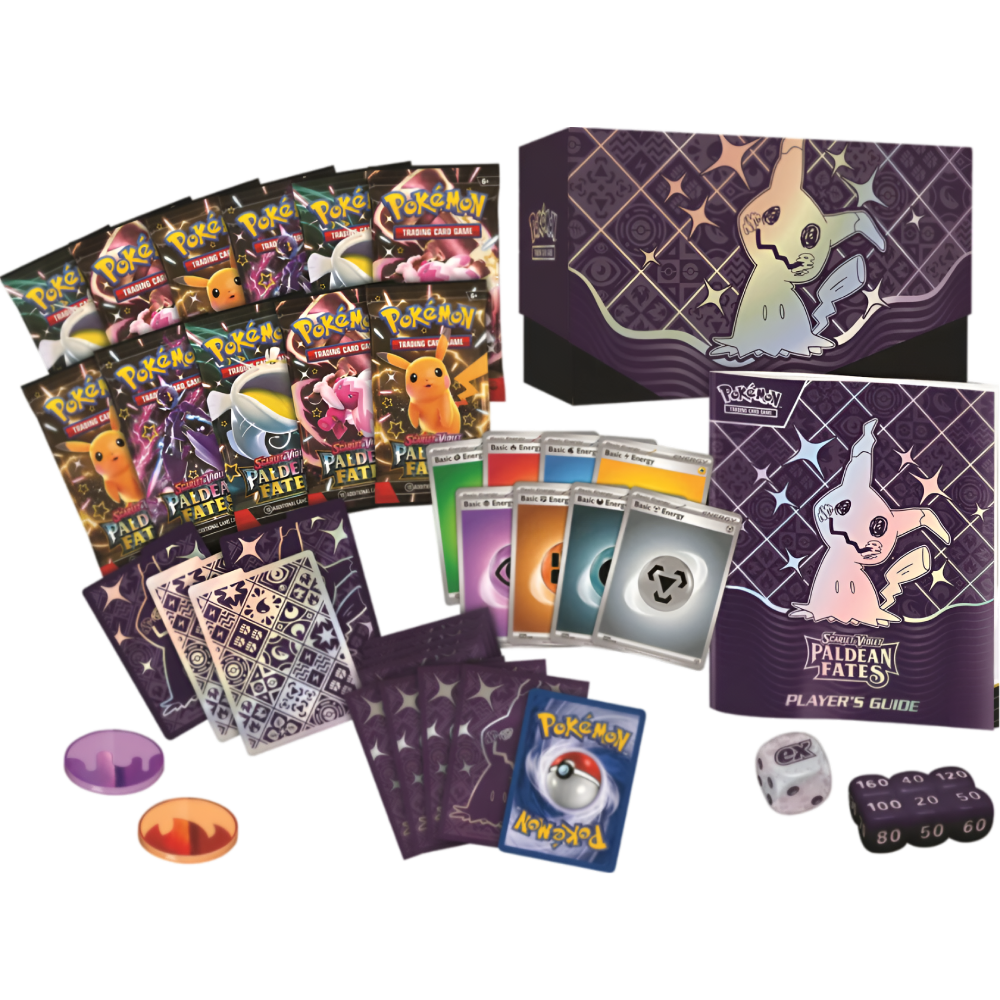 (PICCOLE IMPERFEZIONI) Scarlet & Violet Paldean Fates Elite Trainer Box (ENG)