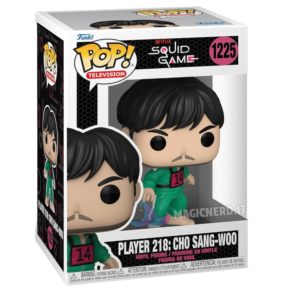 Funko Pop! Squid Game Player 218: Cho Sang-Woo