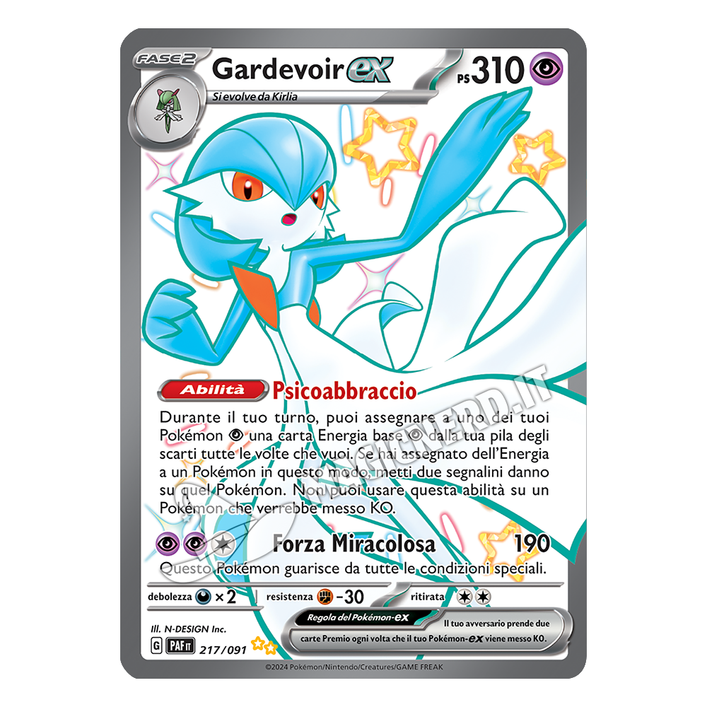 217/091 Gardevoir ex Full Art Ultrarara Shiny