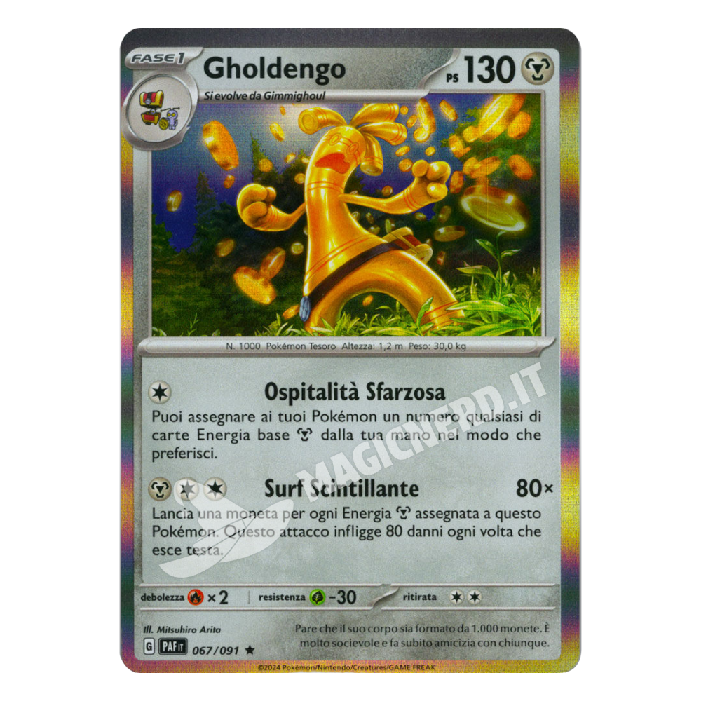 067/091 Gholdengo Holo PAF
