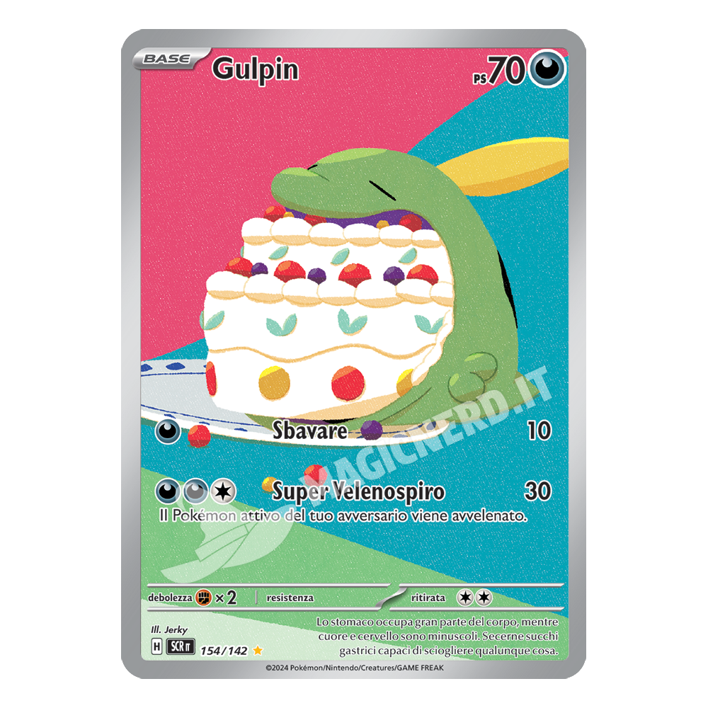Gulpin Illustrazione Rara SCR 154 (ITA)