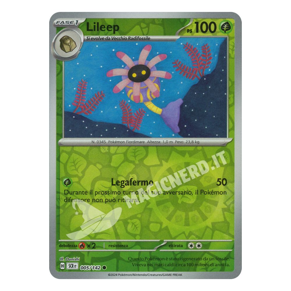 005-142 Lileep Comune Reverse - Corona Astrale (ITA)
