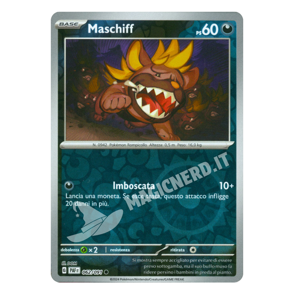 062/091 Maschiff Comune Reverse PAF