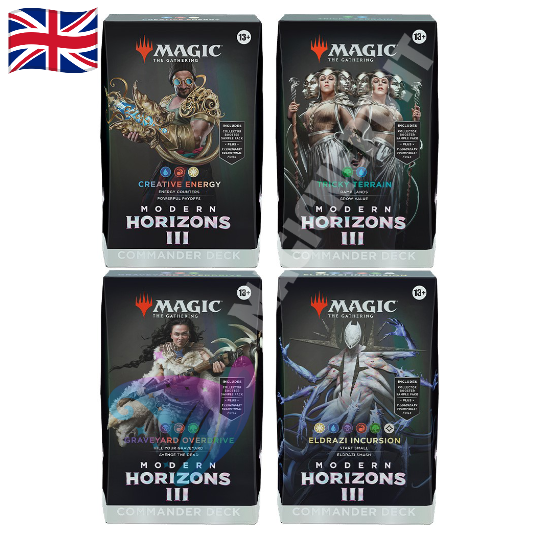 Magic Modern Horizons 3 Commander decks 4 mazzi ENG
