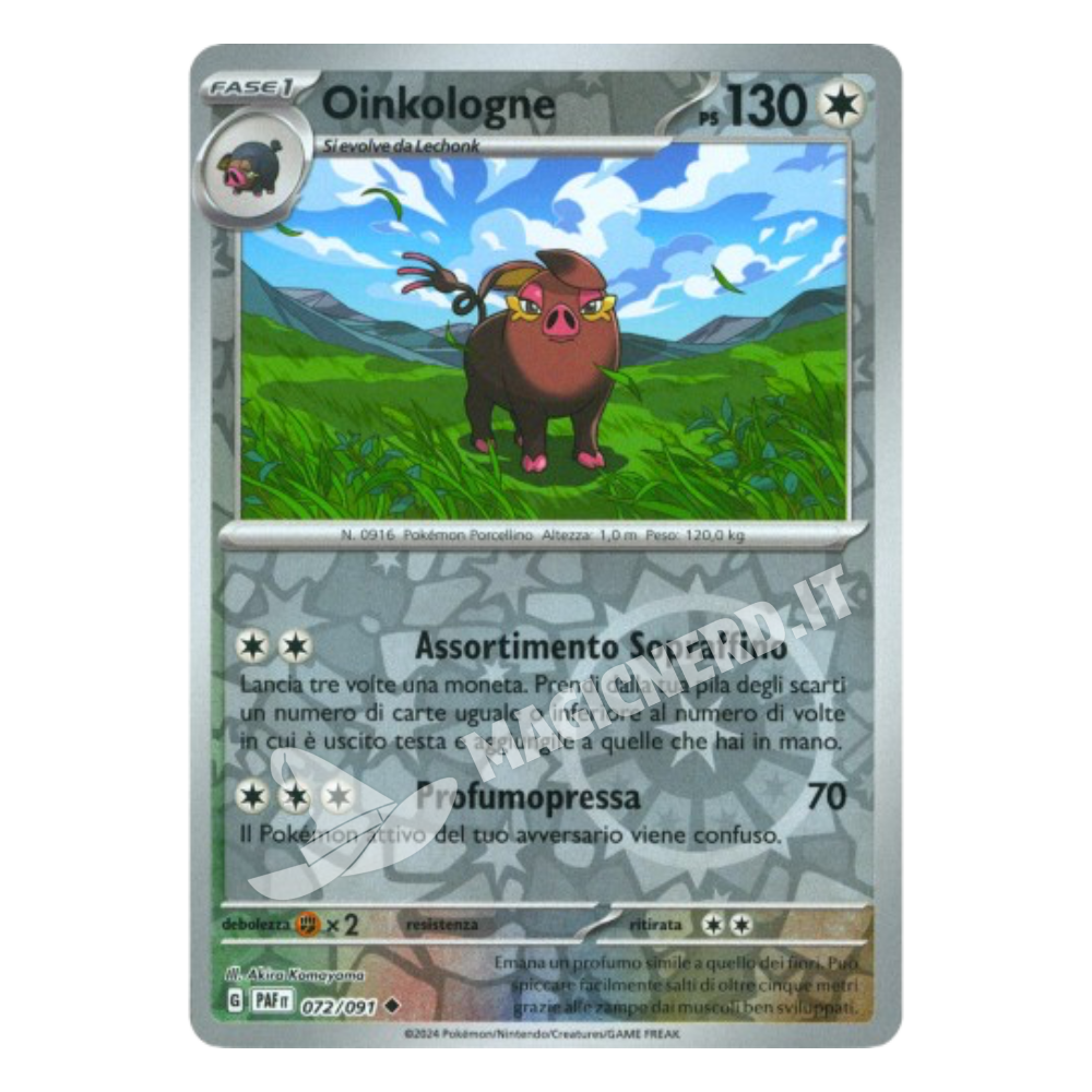 072/091 Oinkologne Comune Reverse PAF