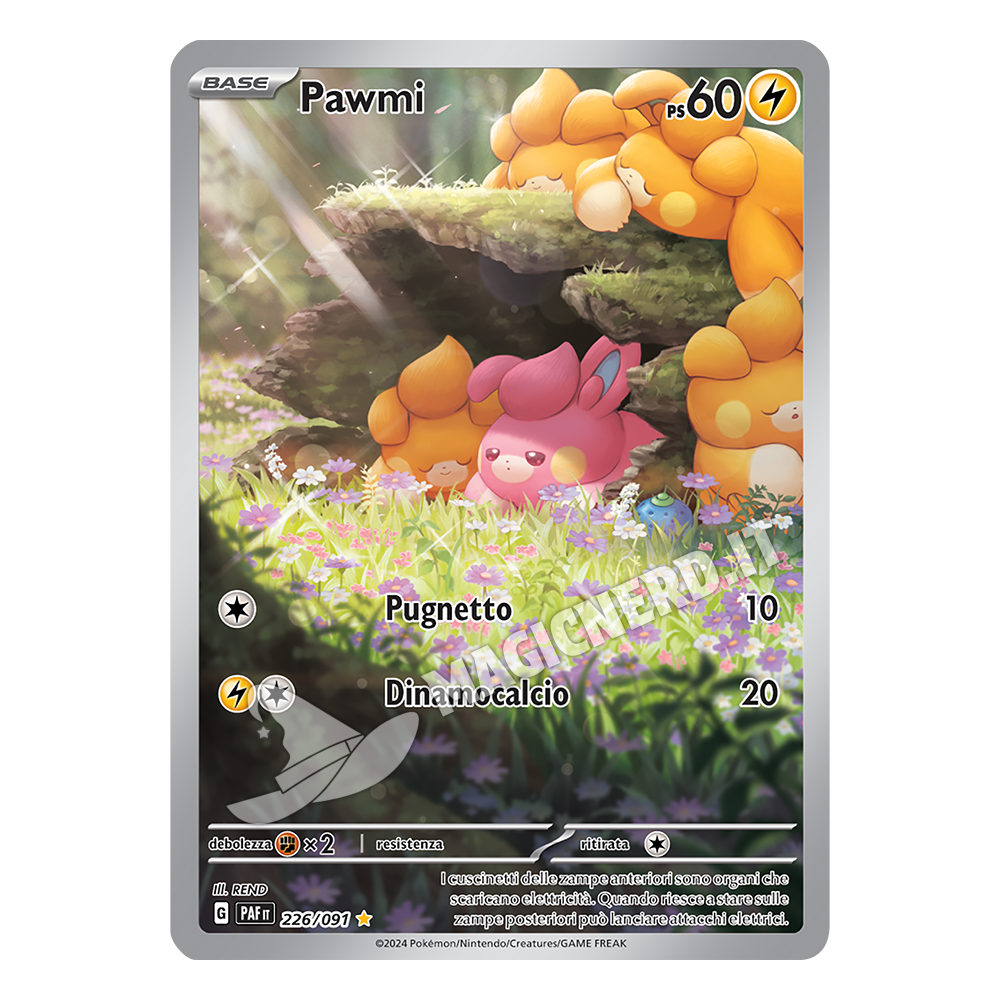 226/091 Pawmi Illustrazione Rara PAF
