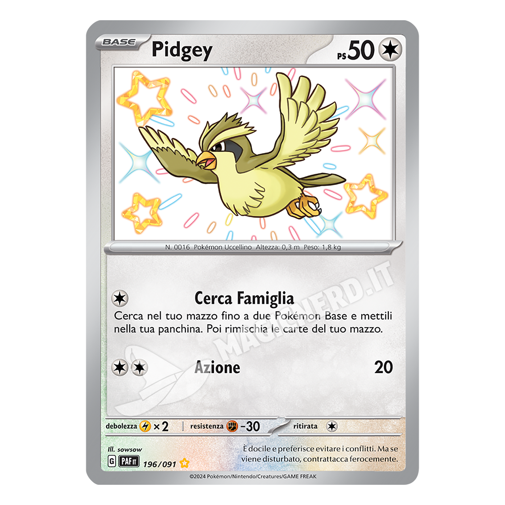 196/091 Pidgey Shiny