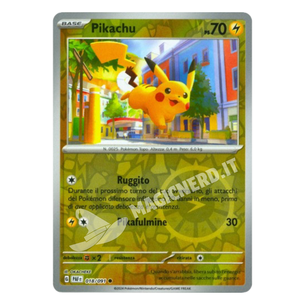 Pikachu Comune Reverse PAF 018