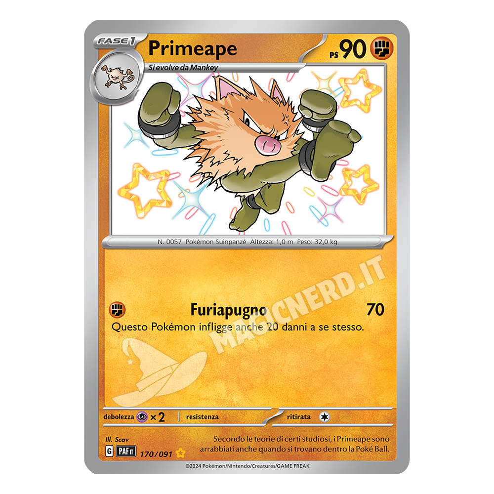 170/091 Primeape Shiny PAF