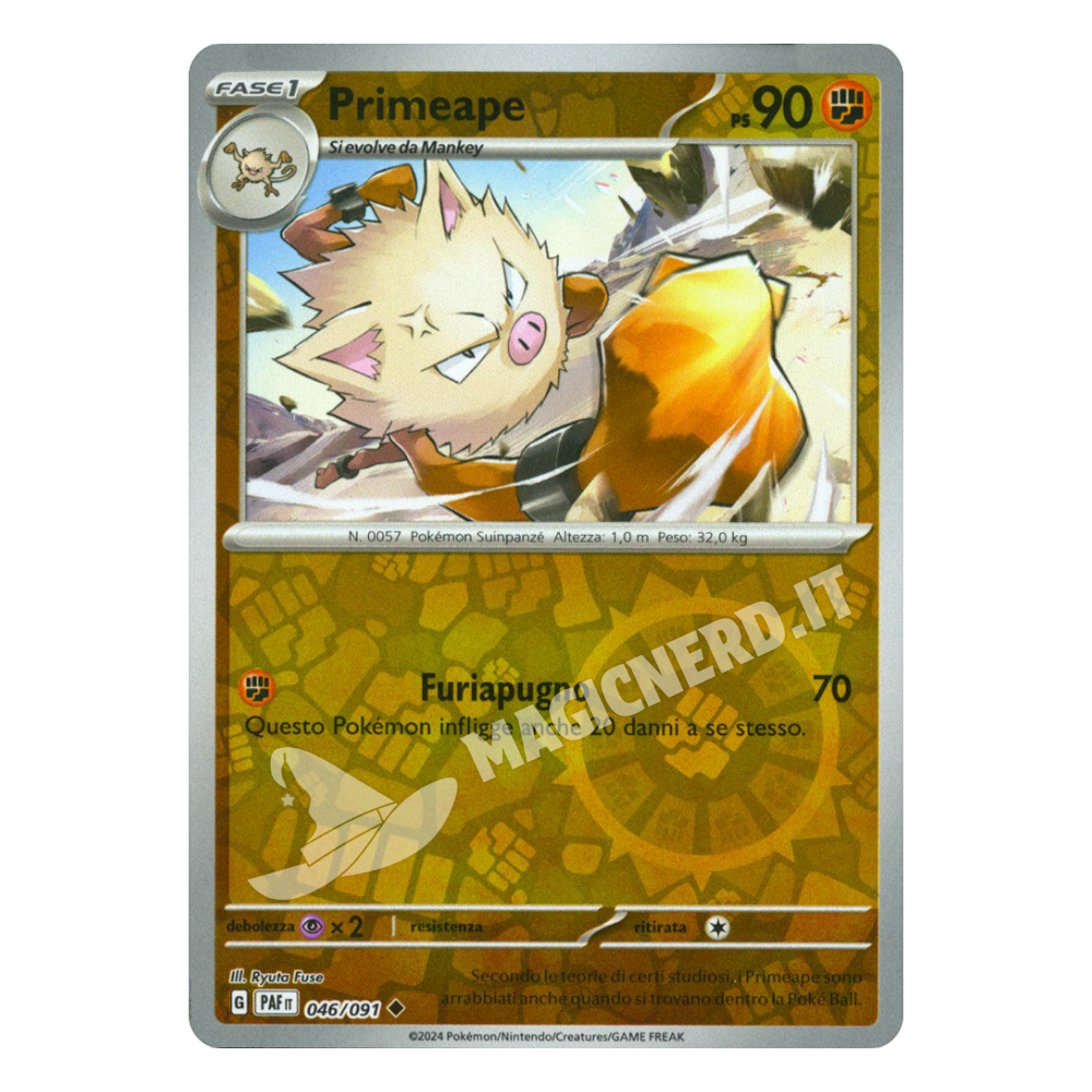 046/091 Primeape Non Comune Reverse PAF