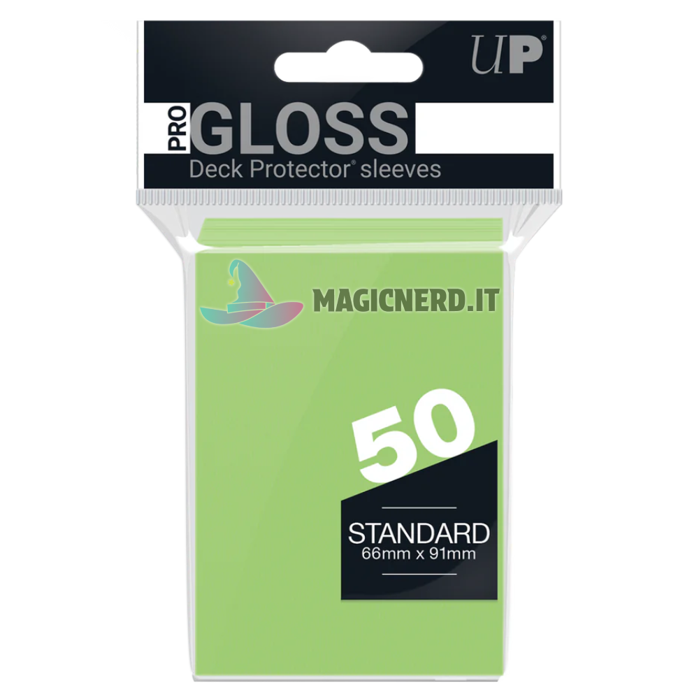 PRO-Gloss Standard Deck Protector Sleeves (50ct) Lime Green