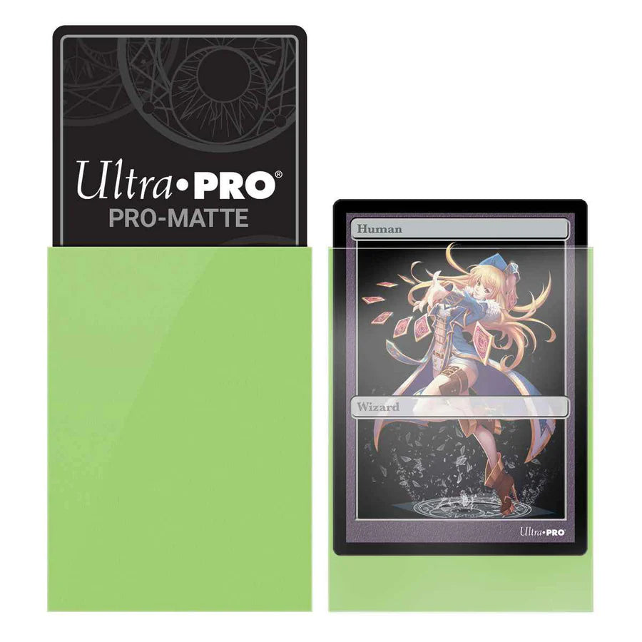 PRO-Matte Small Sleeves Lime Green Ultra Pro (60 Bustine)