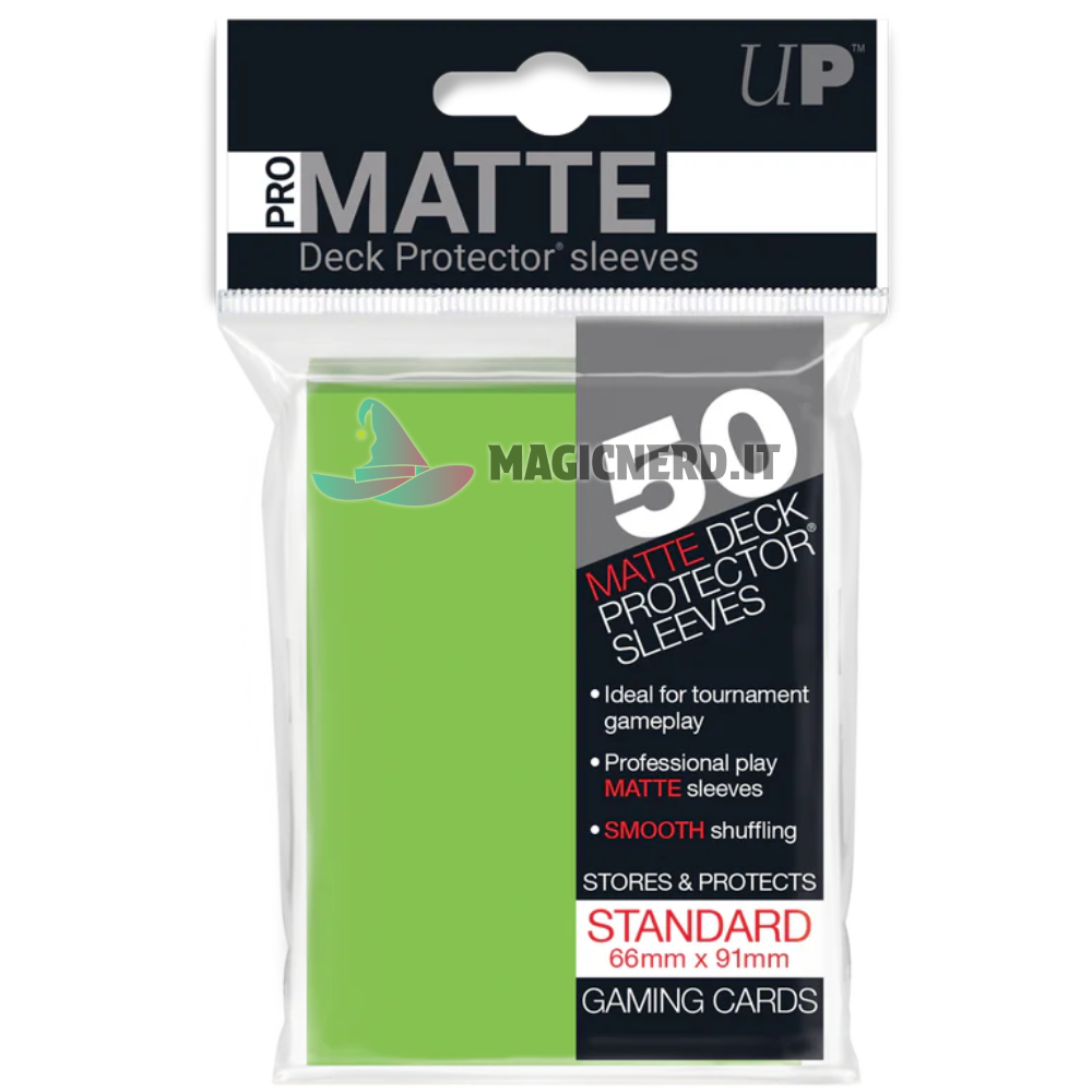 PRO-Matte Standard Deck Protector Sleeves (50ct) Lime Green Ultra Pro