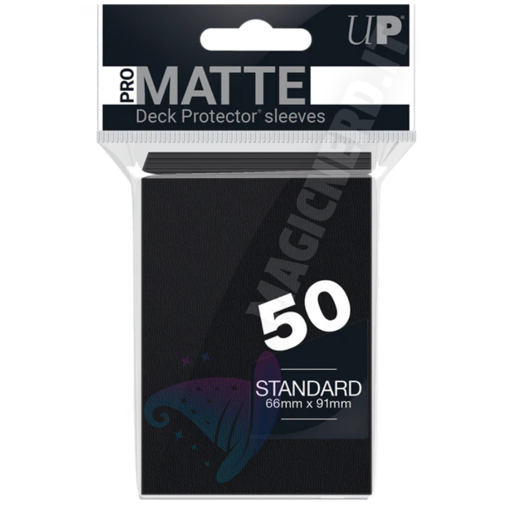 PRO-Matte Standard Sleeves Black Ultra Pro (50 Bustine)