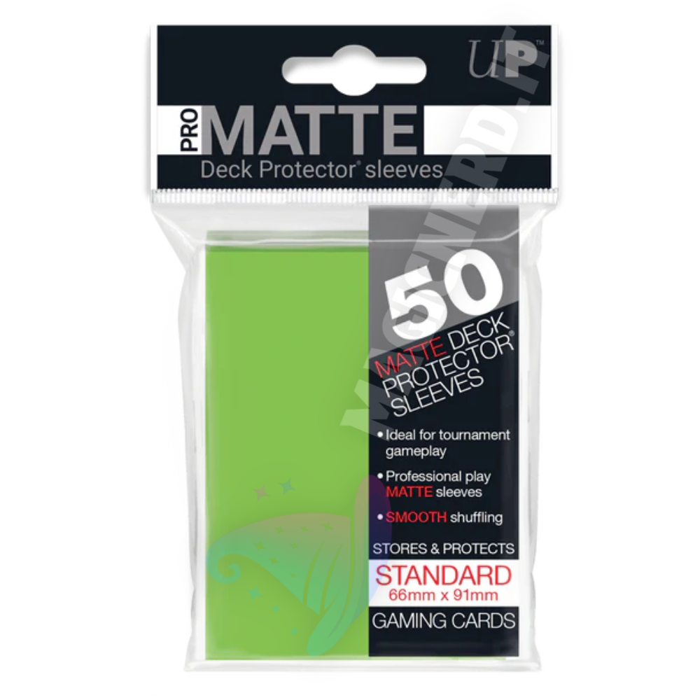 PRO-Matte Standard Sleeves Lime Green Ultra Pro (50 Bustine)
