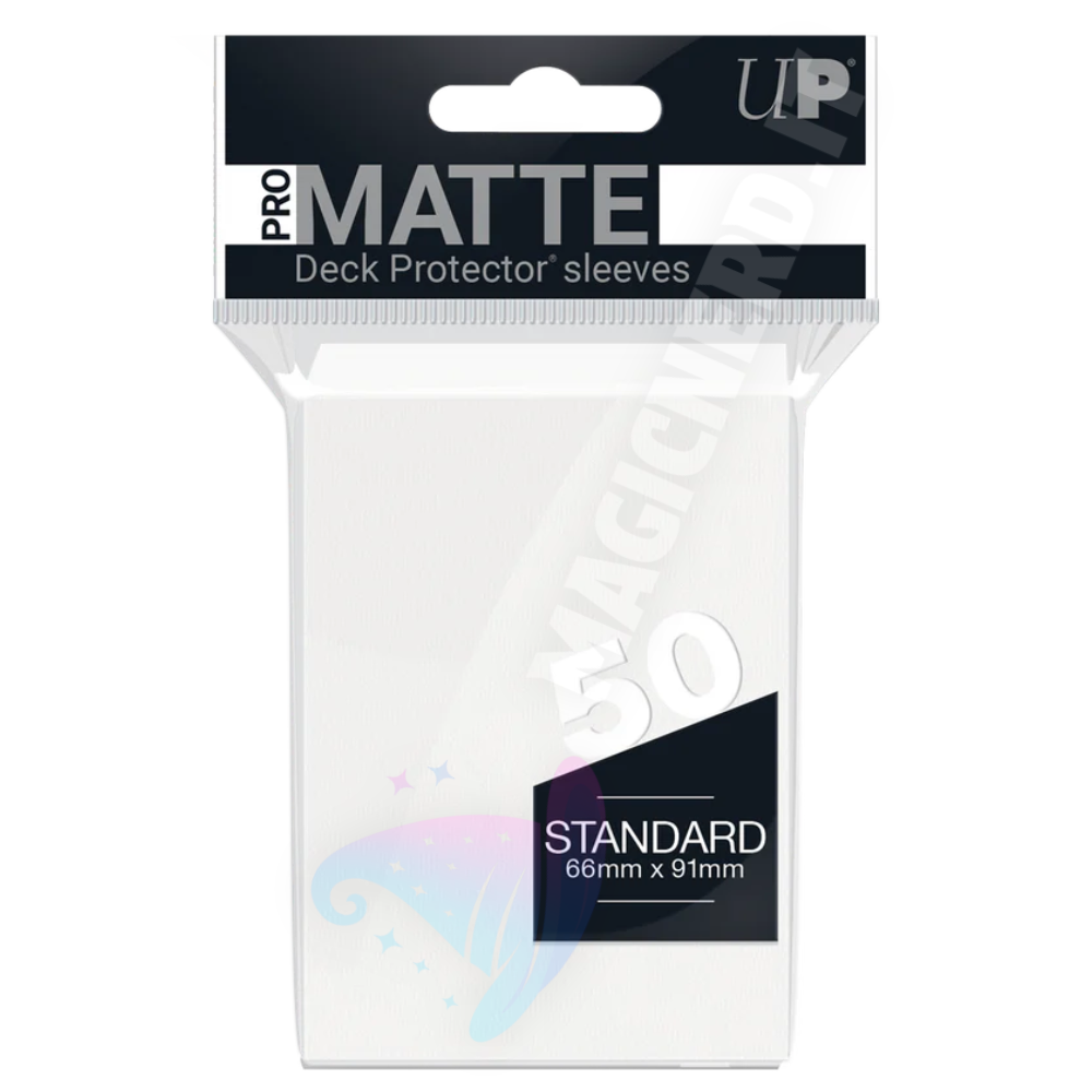 PRO-Matte Standard Sleeves White Ultra Pro (50 Bustine)