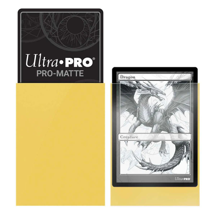 PRO-Matte Standard Sleeves Yellow Ultra Pro (50 Bustine)