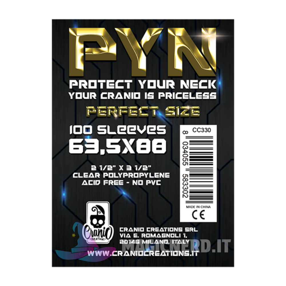 Sleeves Standard Perfect Size - PYN 63,5 x 88 mm (100 Bustine)